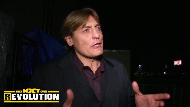 William Regal scouting talent on PWG event