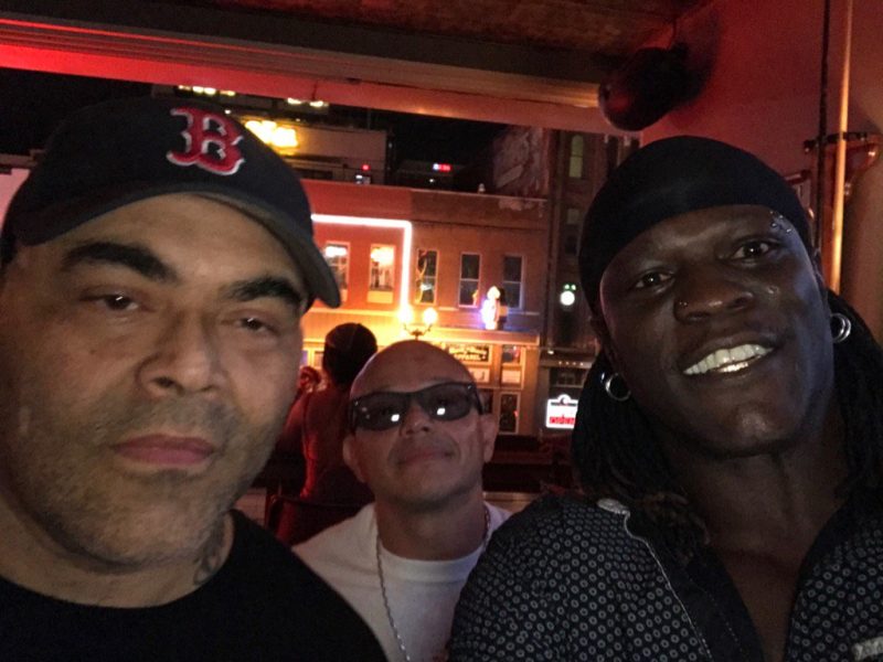 Recent Photo of Rey Mysterio Unmasked with WWE & GFW Wrestlers
