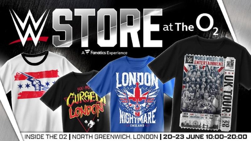 WWE London Store Returns To O2 Arena From June 20 – 23